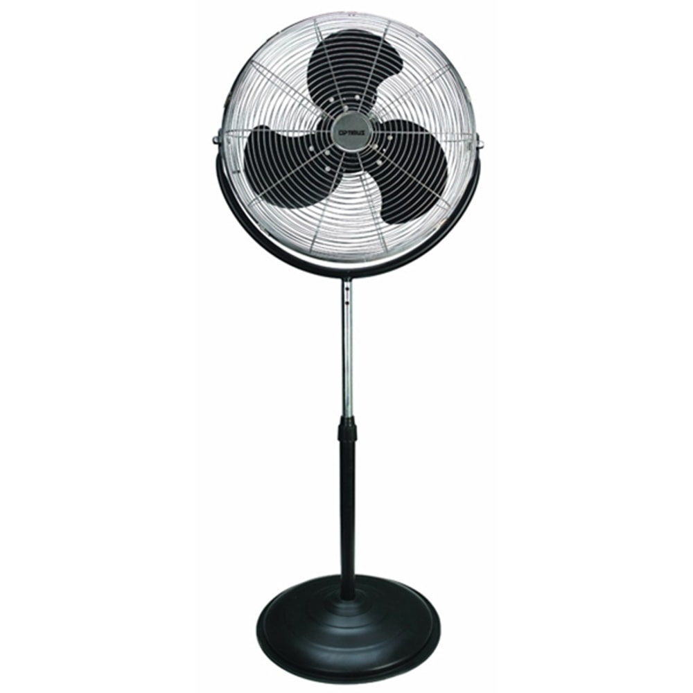 Optimus 18in Adjustable Industrial-Grade High-Velocity Stand Fan, Black MPN:99578919M