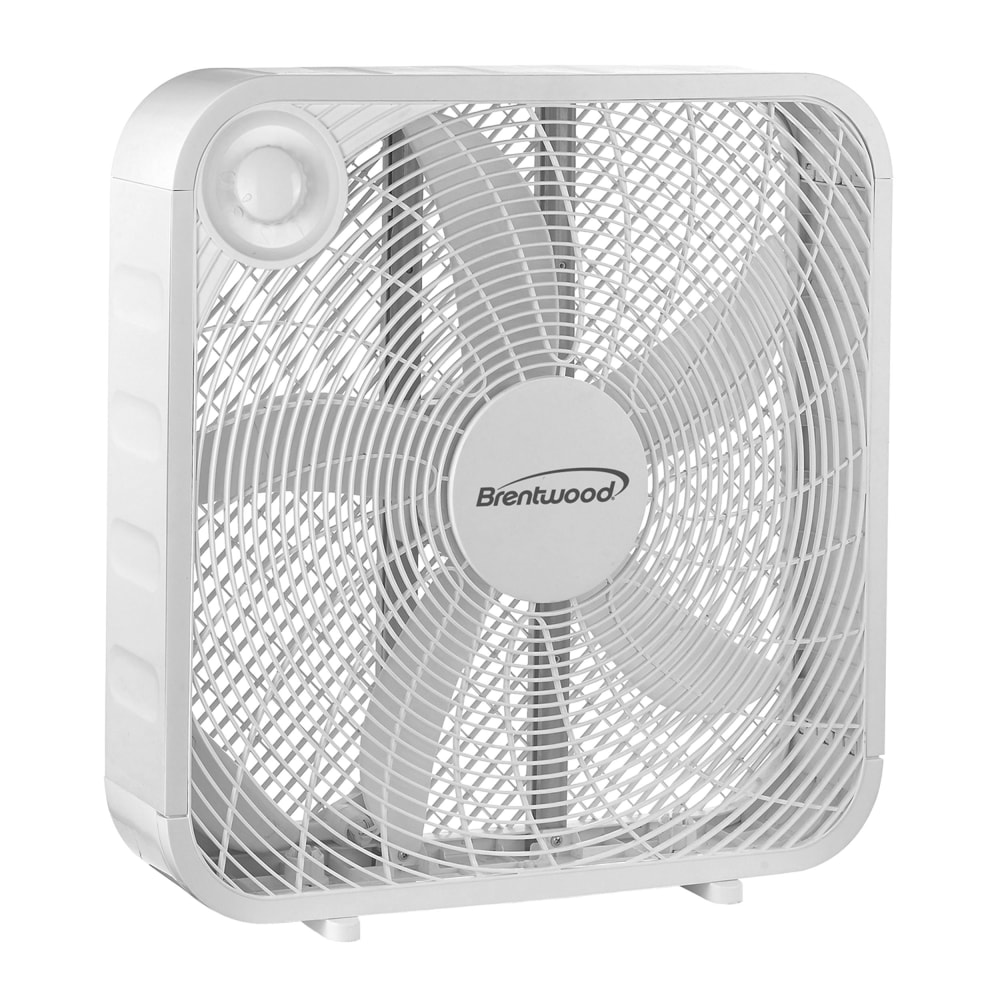 Brentwood Kool Zone 20in Box Fan, 20in x 20in, White MPN:99595717M