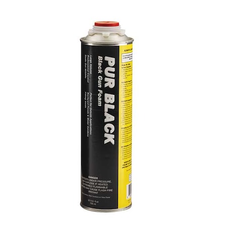 Spray Foam Sealant Kit, Gun Application Method 32 oz, Aerosol Can, Black, 7 percent Expansion Ratio MPN:BF01