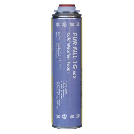 Spray Foam Sealant, Gun Application Method 24 oz, Aerosol Can, Yellow, 7 percent Expansion Ratio MPN:CW01