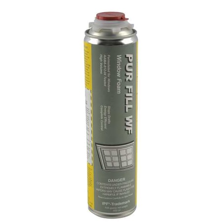 Spray Foam Sealant, Gun Application Method 22.4 oz, Aerosol Can, Yellow, 7 percent Expansion Ratio MPN:WF01