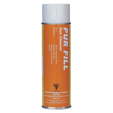 Pur Fill Dispensing Unit Cleaner, 12.5 oz, Aerosol Can, Liquid, Clear MPN:GC01