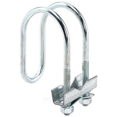 Clamp, Conduit; Pipe Use, 5 in, Steel, Galvanized MPN:1000