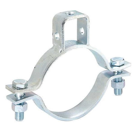 Clamp, Conduit; Pipe Use, 2 in, Steel, Electro Galvanized MPN:4 B