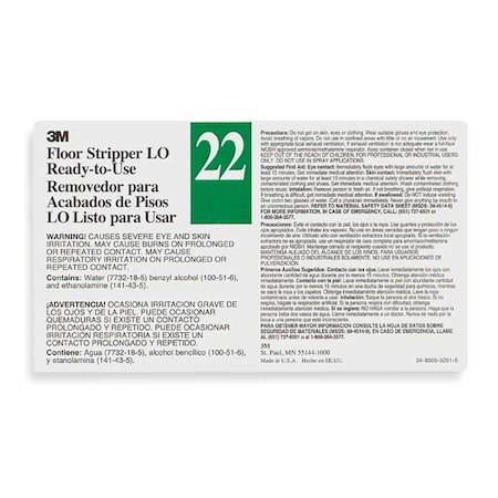 Secondary Label, Black, Green/White, PK12 MPN:340422