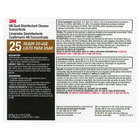 Secondary Bottle Label, Gloss Paper, PK12 MPN:340425