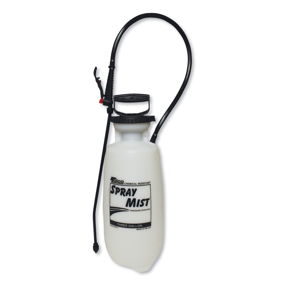 TOLCO Chemical Resistant Tank Sprayer, 3 gal, 0.63in x 30in Hose, White MPN:150117