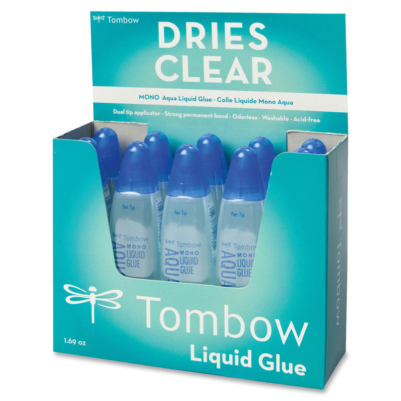 Tombow Mono Aqua Liquid Glue, 1.69 Oz., Clear (Min Order Qty 20) MPN:52180