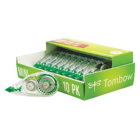 MONO Mini Correction Tape, Non-Refillable, Clear Applicator, 0.17