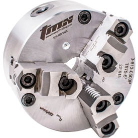 TMX™ 3-Jaw (2 Piece) Scroll Chuck Forged Steel Front Mount Plain Back 4-15/16