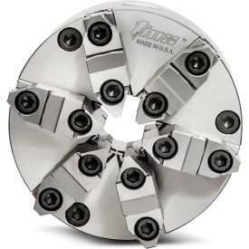 TMX™ 6-Jaw (2 Piece) Scroll Chuck Forged Steel Front Mount Plain Back 6-5/16