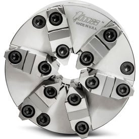 TMX™ 6-Jaw (2 Piece) Scroll Chuck Forged Steel Front Mount Plain Back 9-13/16