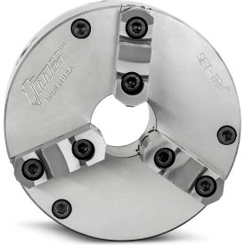 TMX™ SET-TRU™ 3-Jaw (2 Piece) Scroll Chuck Forged Steel Plain Back 9-13/16