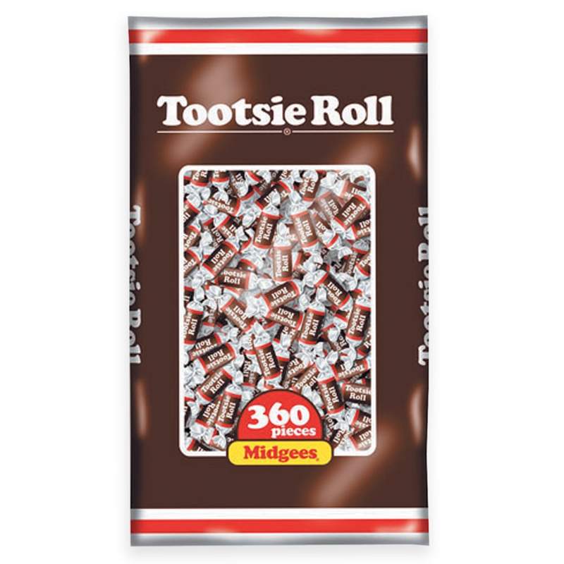 Tootsie Roll Midgees, Bag Of 360 Midgees (Min Order Qty 6) MPN:TOO7806