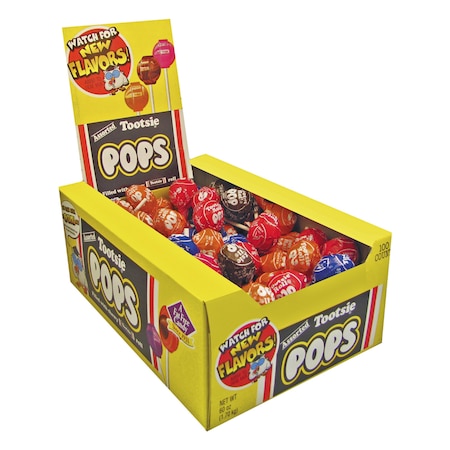 Tootsie Pops, 0.6 oz, Assorted Flavors, PK100 MPN:TOO508