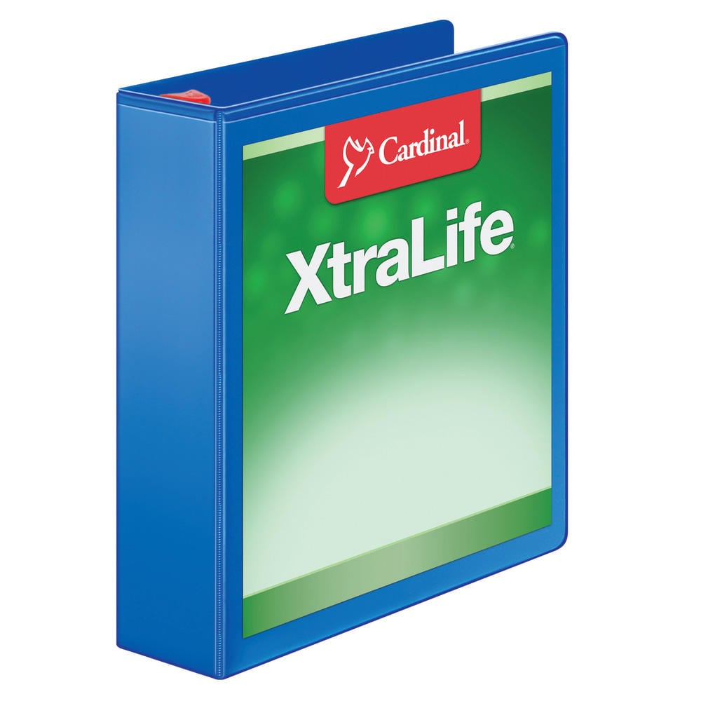 Cardinal XtraLife Locking Slant-D Ring 3-Ring Binder, 2in D-Rings, Black MPN:26321