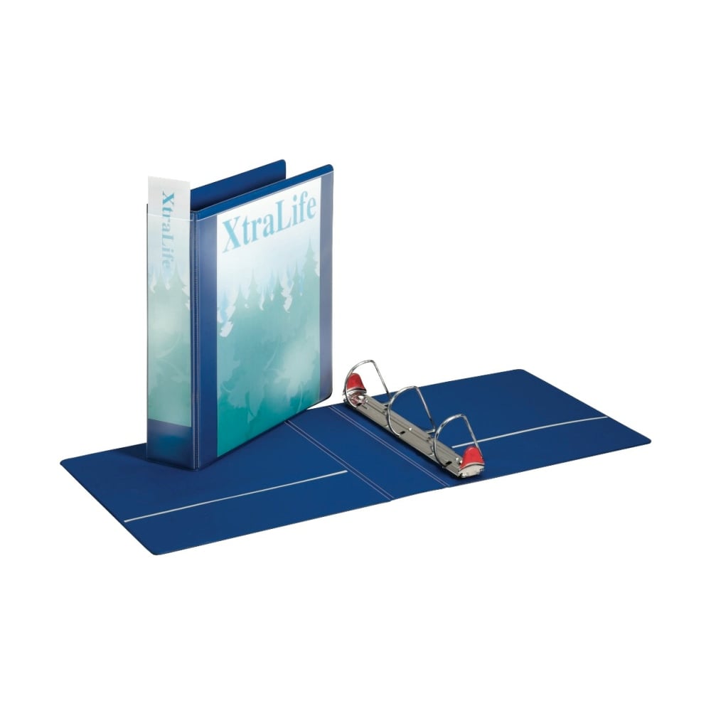 Cardinal XtraLife Locking Slant-D Ring 3-Ring Binder, 2in D-Rings, Blue MPN:26322