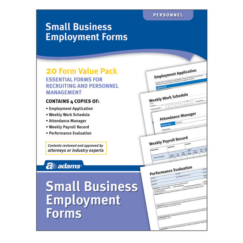 Adams Small Business Employment (Min Order Qty 4) MPN:HV100