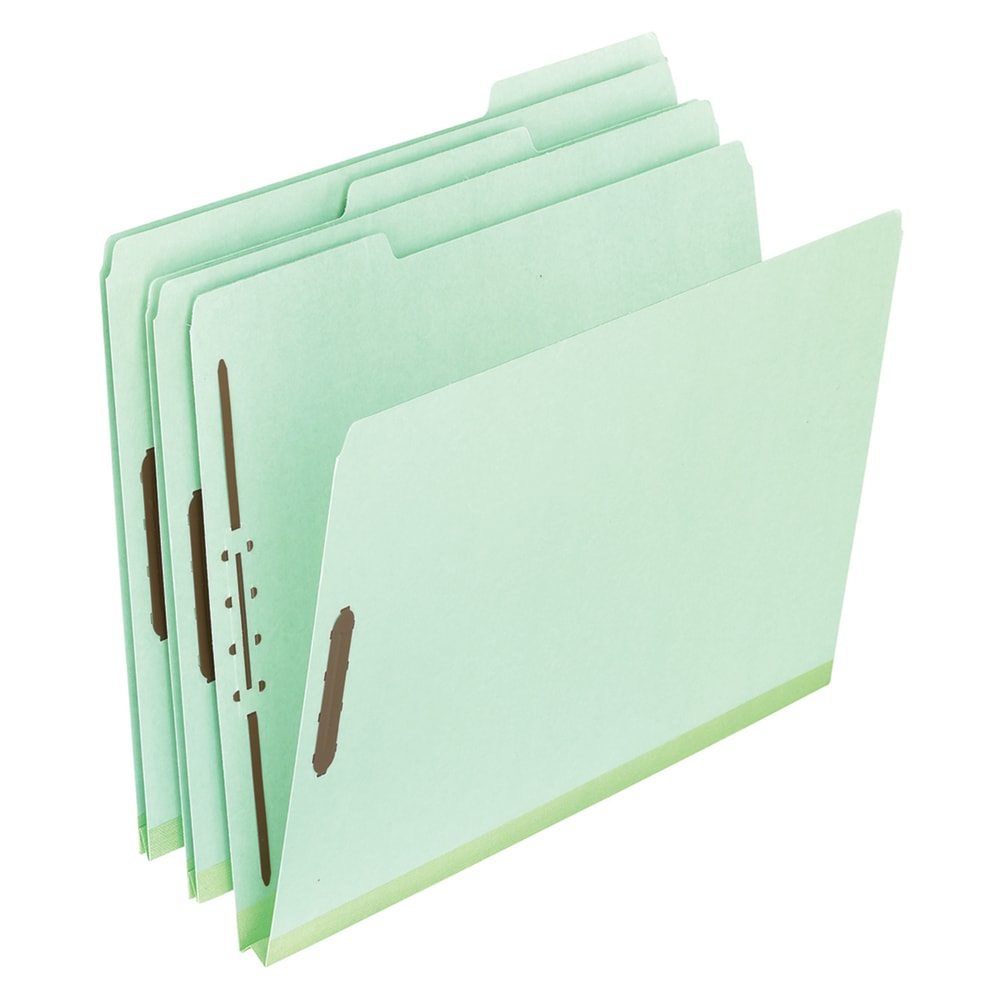 Pendaflex Pressboard File Folders, 2in Expansion, Legal Size, Green, Box Of 25 MPN:17186