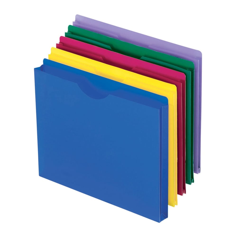 Pendaflex Poly Expanding File Jackets, Letter Size, Assorted Colors, Pack Of 10 MPN:50990