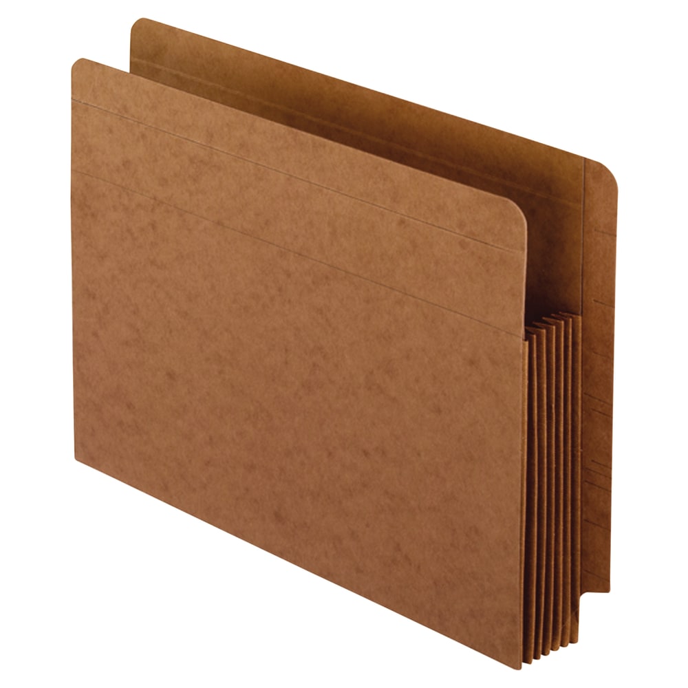 Pendaflex Fiber Stock Heavy-Duty Expanding Pocket Folders, 5 1/4in Expansion, Letter Size, 30% Recycled, Red, Box Of 10 Folders MPN:95363