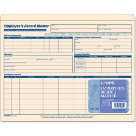 Tops® Employee Record Master File Jackets 1