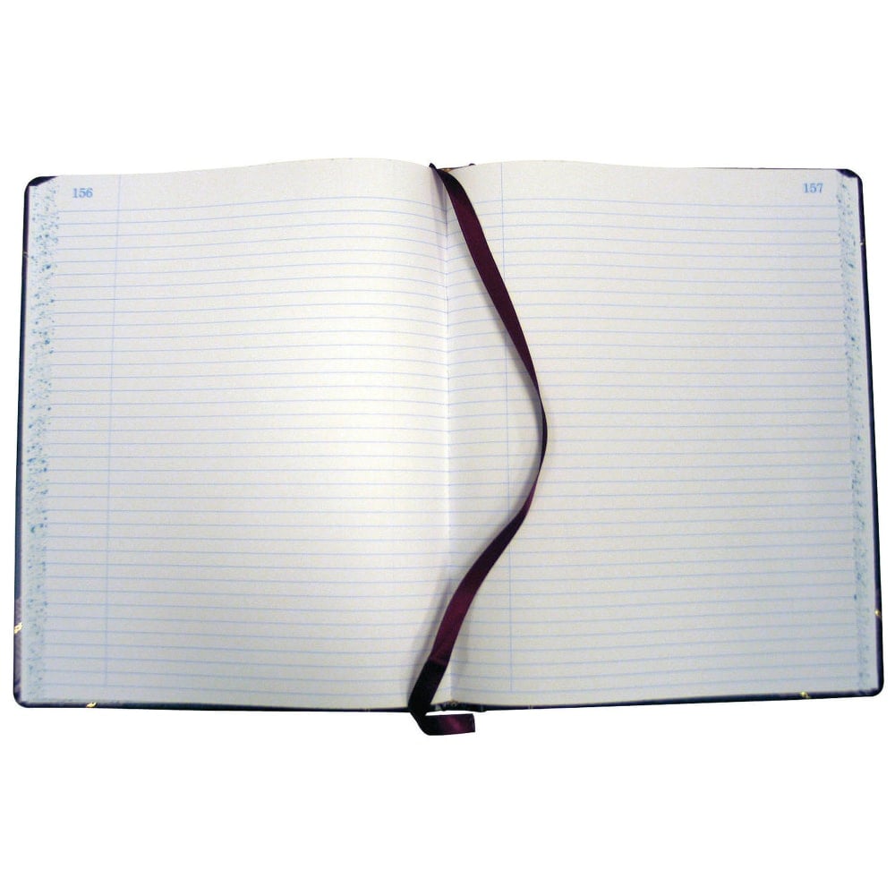 Boorum & Pease Account Book, Record, 7 5/8in x 9 5/8in, 150 Pages, Black/Burgundy MPN:38-150-R