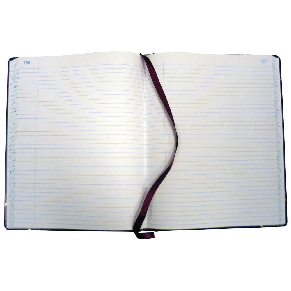 Boorum & Pease Account Book, Record, 7 5/8in x 9 5/8in, 300 Pages, Black/Burgundy MPN:38-300-R