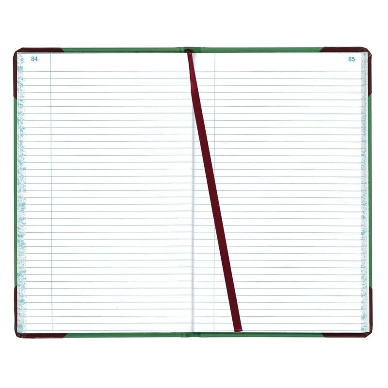 Boorum & Pease Canvas Account Book, Record, 16 Lb., 12 1/2in x 7 5/8in, 300 Pages, Blue MPN:67 1/8-300-R