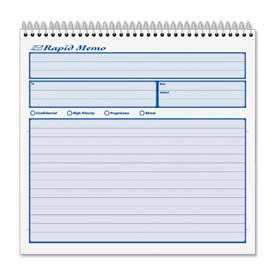 Tops® Rapid Memo Book 2-Part Carbonless 8-1/2