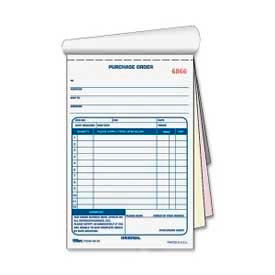 Tops® Purchase Order Book 3-Part Carbonless 5-9/16