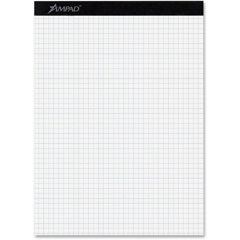 Ampad Quad-Ruled Double Sheet Writing Pad, Letter Size, 100 Sheets (Min Order Qty 6) MPN:20210
