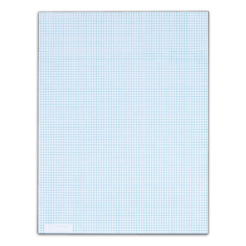 TOPS Quadrille Pads With Heavyweight Paper, 8 x 8 Squares/Inch, 50 Sheets, White (Min Order Qty 6) MPN:22005