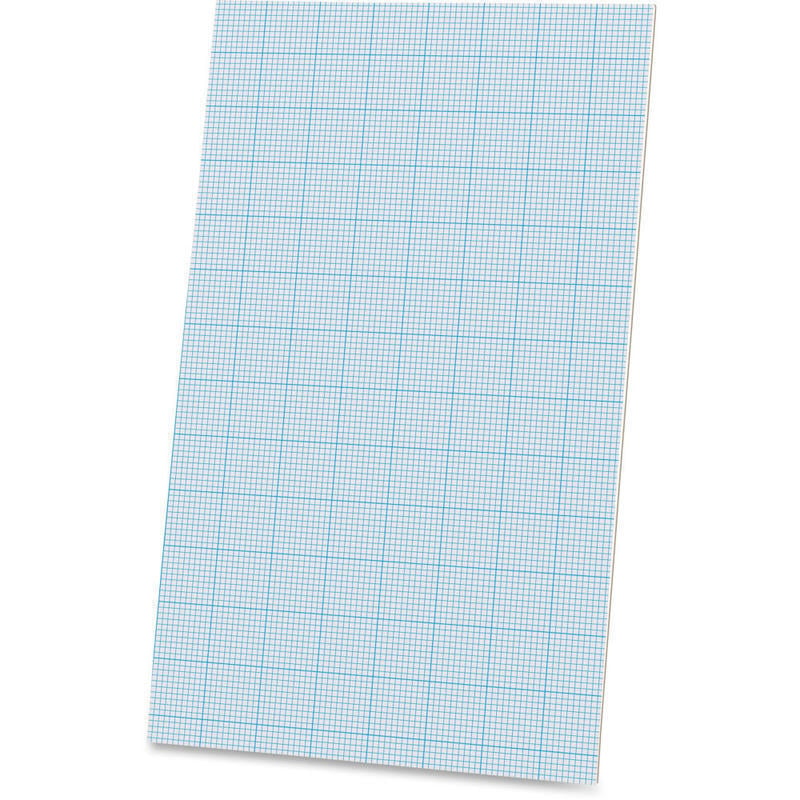 Ampad Cross-Section Quadrille Pads, 40 Sheets, 8 1/2in x 14in, White (Min Order Qty 4) MPN:22028