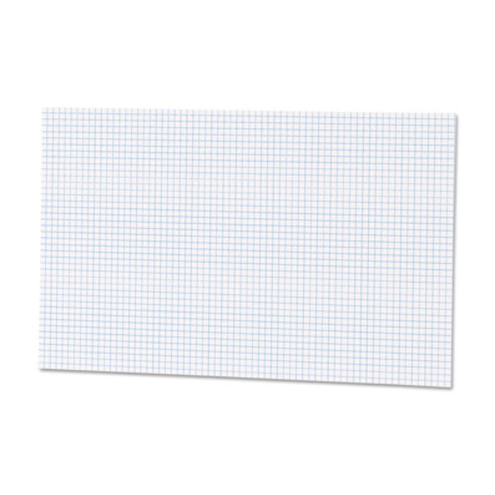 Ampad Graph Pad - 50 Sheets - Both Side Ruling Surface - 15 lb Basis Weight - Tabloid - 11in x 17in - White Paper - Chipboard Backing, Smudge Resistant - 1 / Pad (Min Order Qty 3) MPN:22037