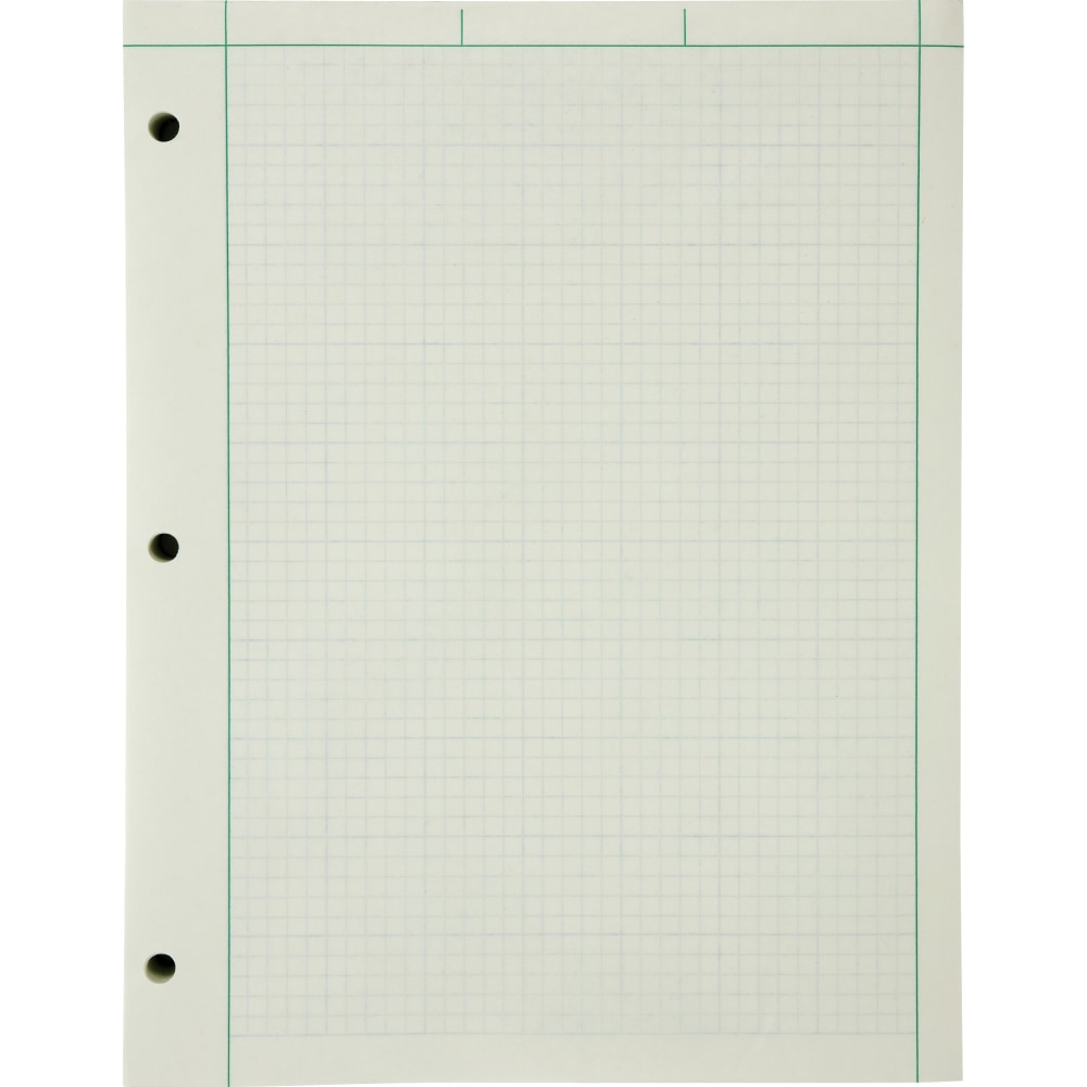 Ampad Green Tint Engineers Quadrille Pad, 8 1/2in x 11in, Quadrille Ruled, 200 Sheets, Green (Min Order Qty 2) MPN:22144