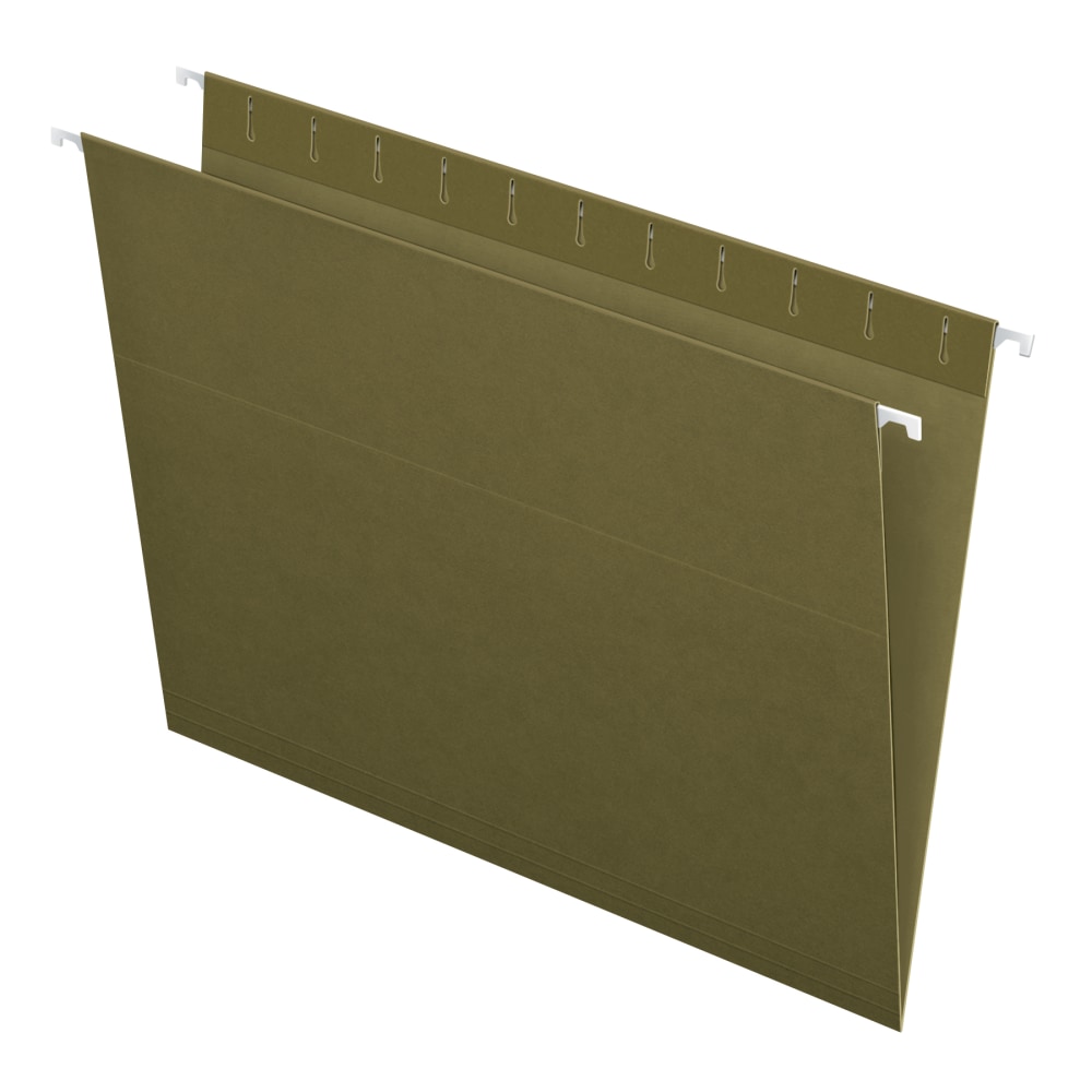 Pendaflex Hanging Folders, Letter Size, 100% Recycled; Standard Green, Box Of 25 Folders MPN:81600