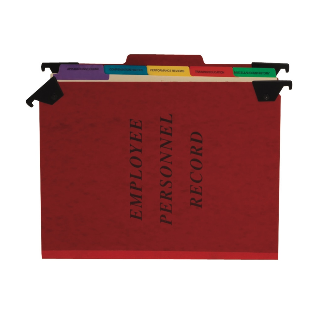 Pendaflex Hanging-Style Personnel File Folder, 2in Expansion, 9-1/2in x 11-3/4in, Letter Size, 30% Recycled, Red (Min Order Qty 5) MPN:SER2ER
