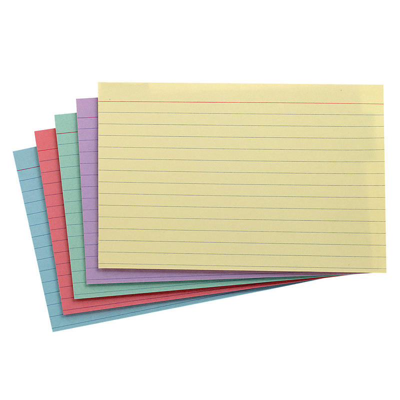 Oxford Index Cards, Ruled, 4in x 6in, Assorted Colors, Pack Of 100 (Min Order Qty 12) MPN:34610