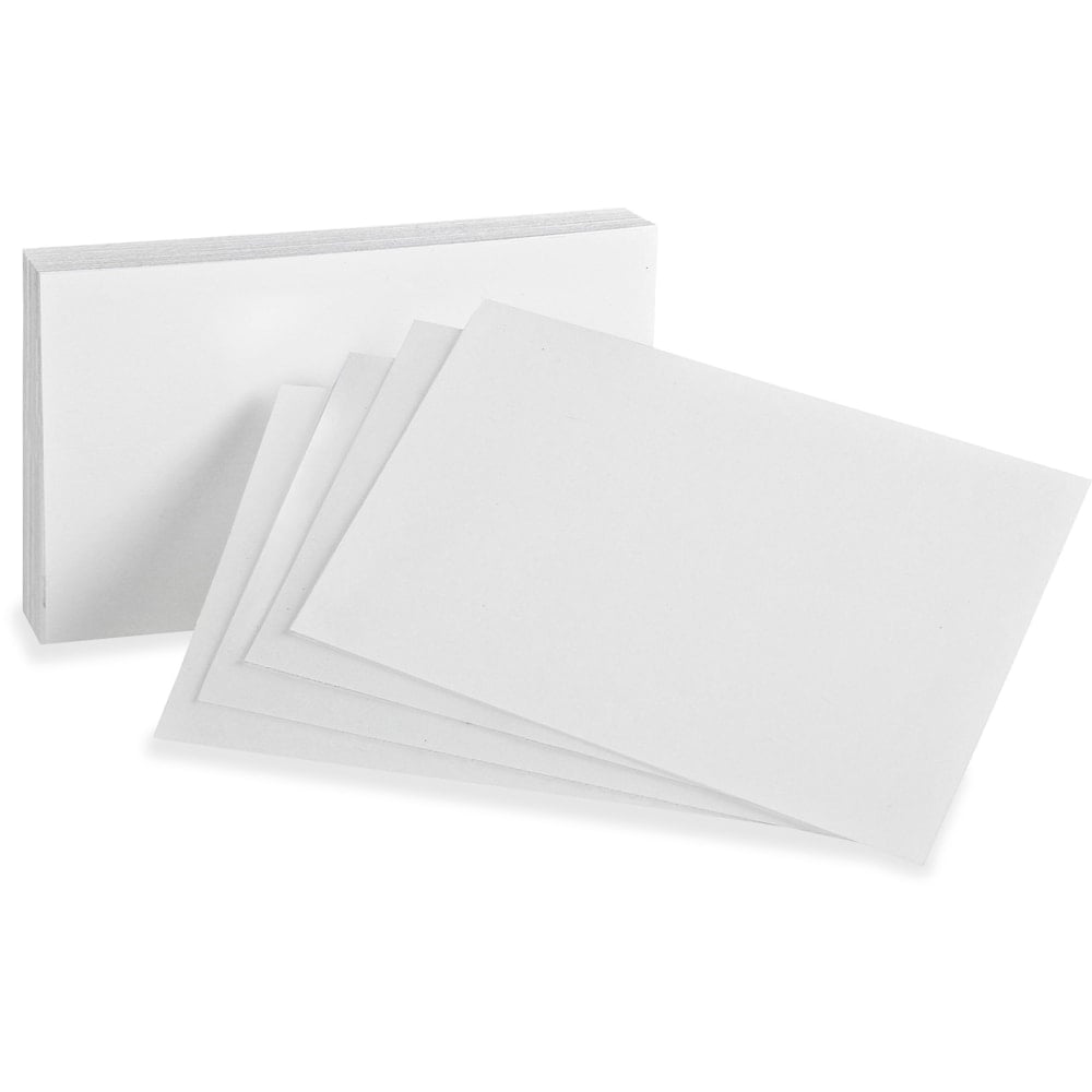 Oxford Index Cards, Blank, 5in x 8in, White, Pack Of 100 (Min Order Qty 10) MPN:50