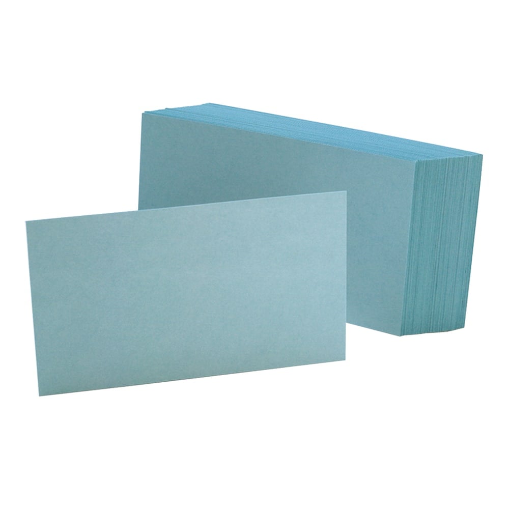Oxford Color Index Cards, Unruled, 3in x 5in, Blue, Pack Of 100 (Min Order Qty 26) MPN:7320BLU