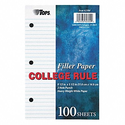 Looseleaf Paper College PK100 MPN:TOP62304