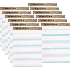 TOPS™ Second Nature Recycled Ruled Pads Wide/Legal Rule (50) White 8.5 x 11 Sheets Dozen 74880
