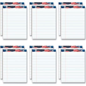 TOPS™ American Pride Writing Pad Wide Rule 50 White 8.5x11 Sheets 12/PK 75111