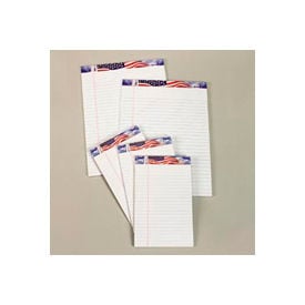 TOPS™ American Pride Writing Pad Wide/Legal Rule (50) White 8.5 x 11 Sheets 12/Pack 75140