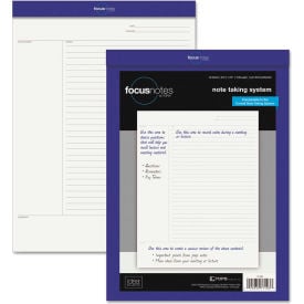 TOPS™ FocusNotes Legal Pad Meeting-Minutes/Notes Format (50) White 8.5 x 11 Sheets 77103