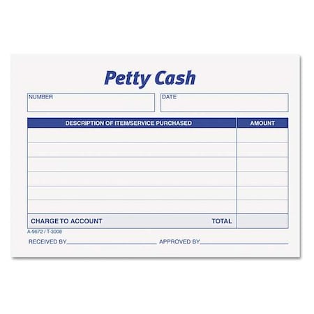Petty Cash Slip, 3-1/2