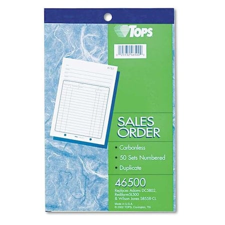 Sales Order Book, 2-Part Carbonless MPN:TOP46500