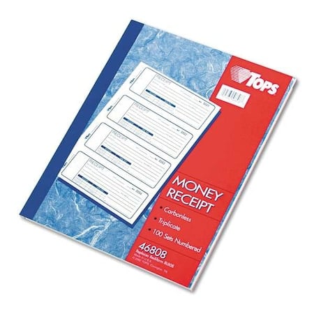 Money/Rent Receipt Book, 3-Part Crbnless MPN:TOP46808