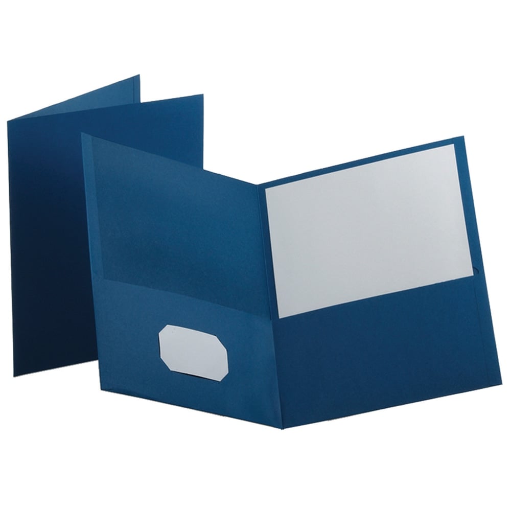Oxford Twin-Pocket Portfolios, Medium Blue, Pack Of 10 MPN:57572